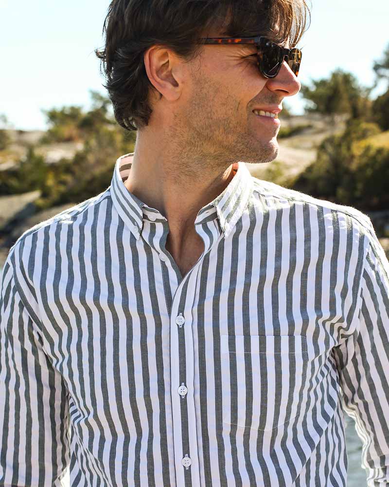 Perfect Shirt Green Striped