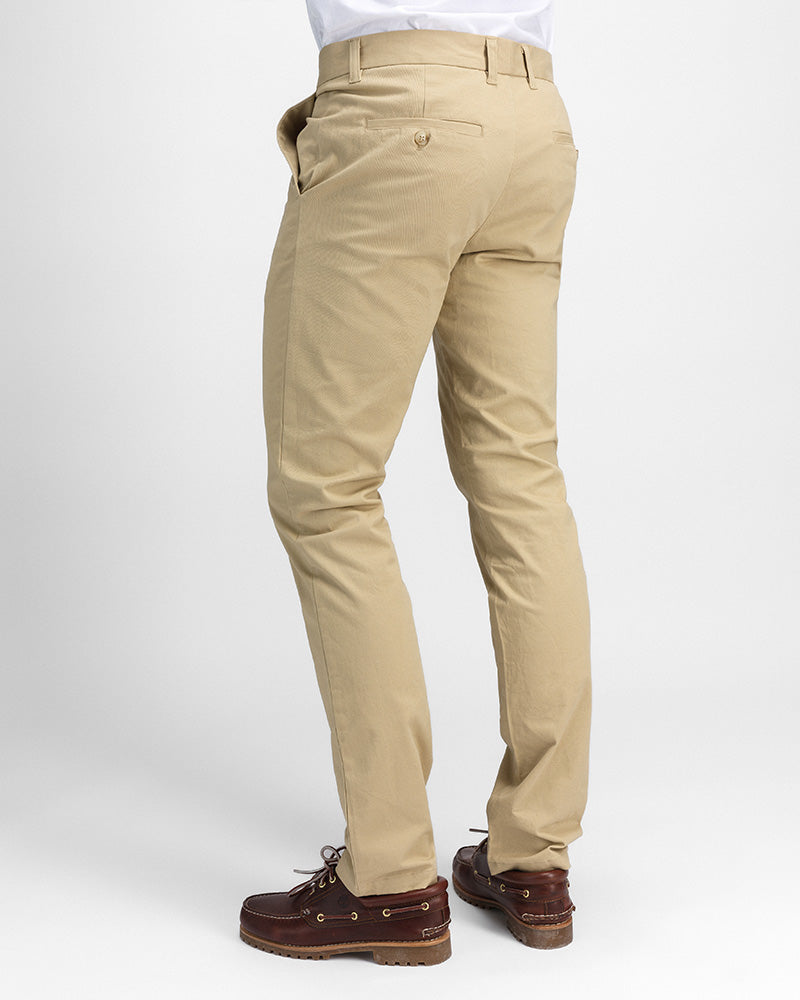 4-vägs Stretch Chinos Beige