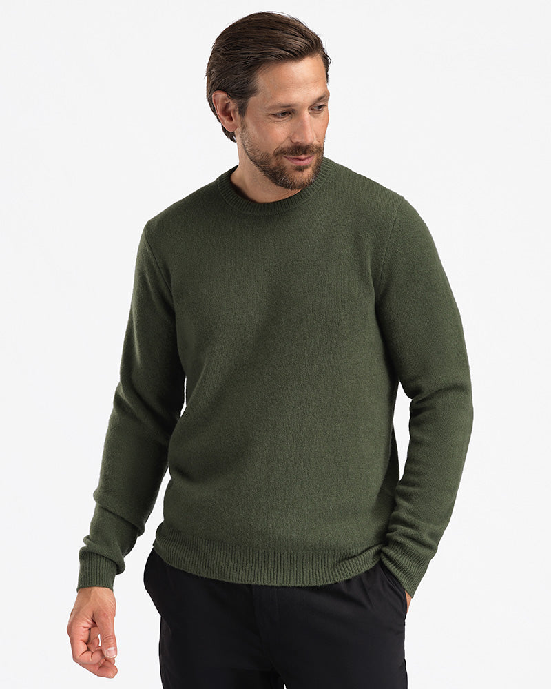 Merino Wool Crewneck Green