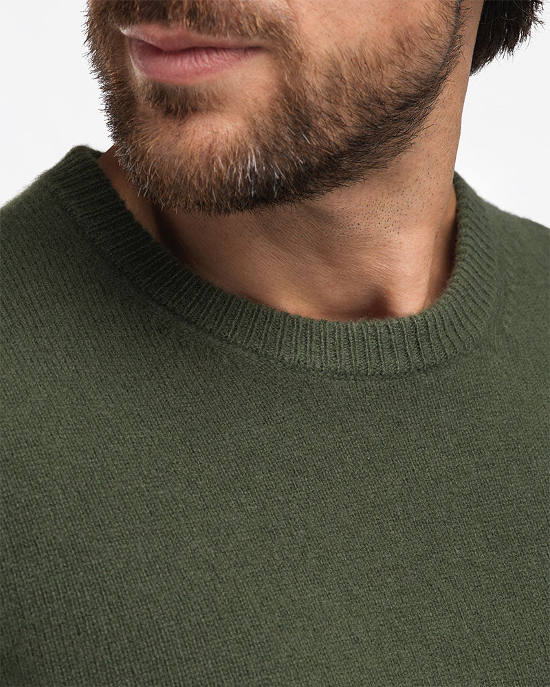 Merino Wool Crewneck Green