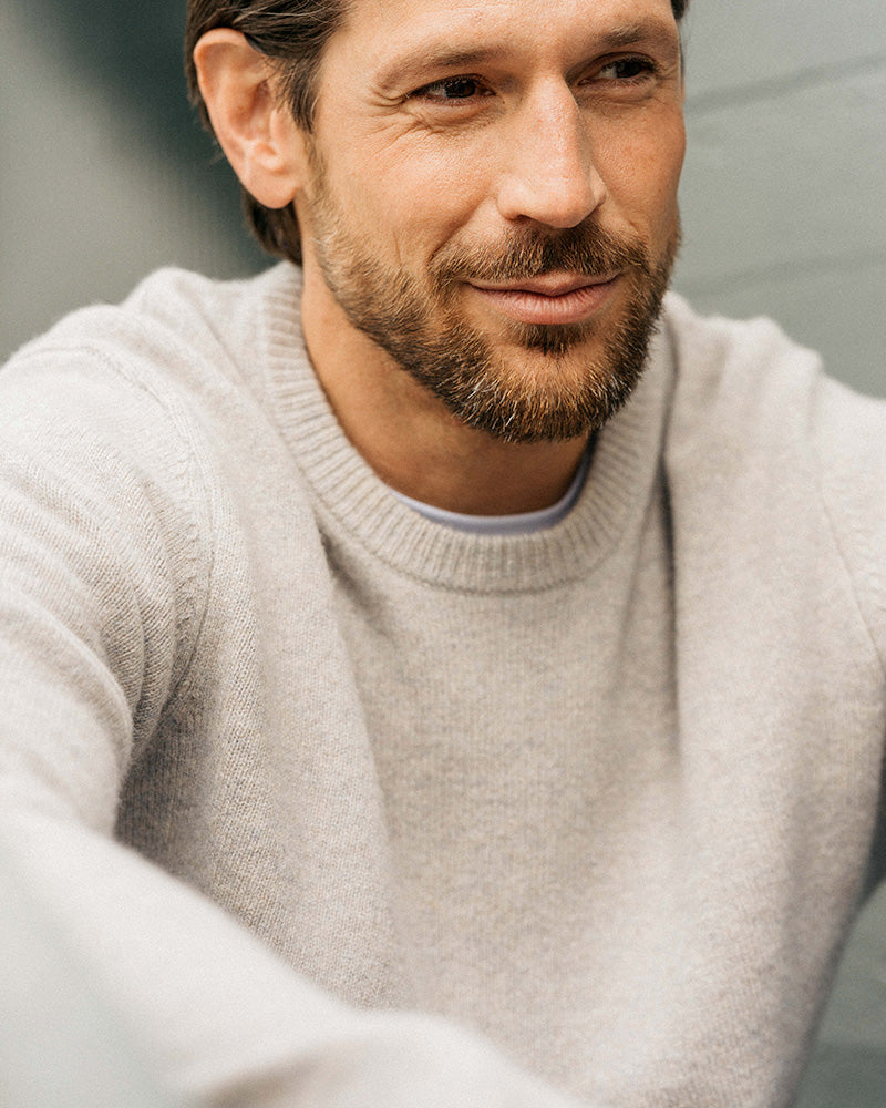 Merino Wool Crewneck Grey