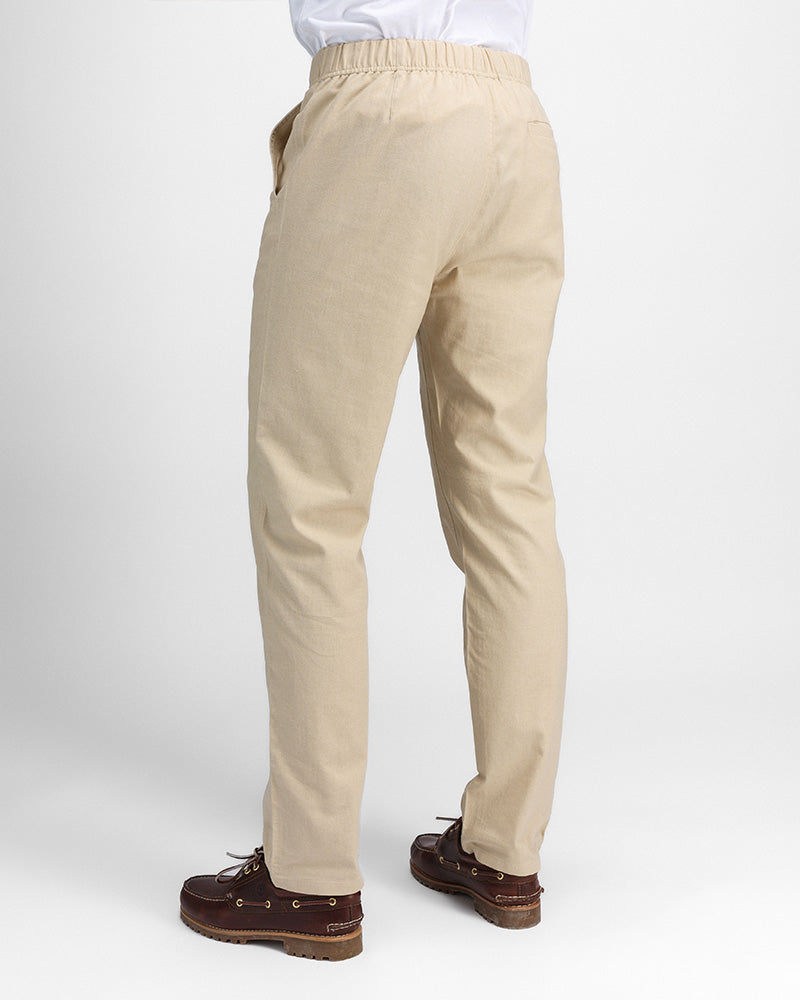 Premium hørbukser Beige