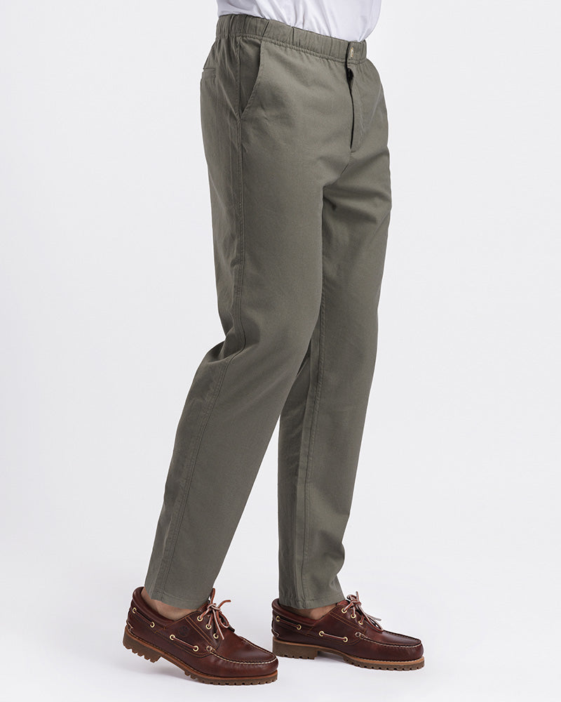 2pk Premium Linen Pants + Overshirt Olive