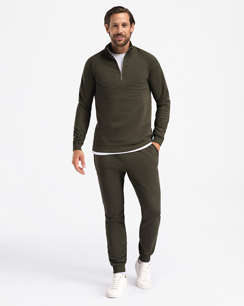 2pk: Forest Night Sweatpants + Half-Zip Sweater