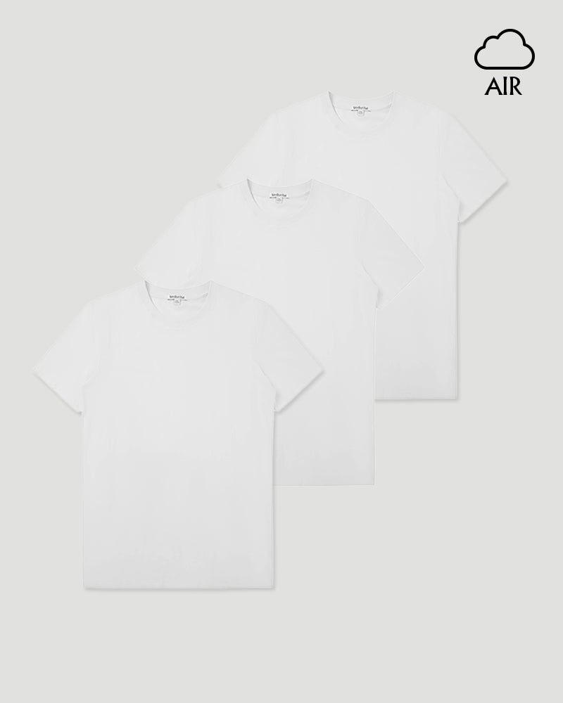 3pk Pima T-shirt Air White