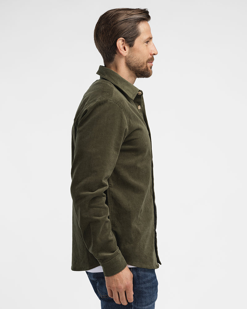 Cord Overshirt Green