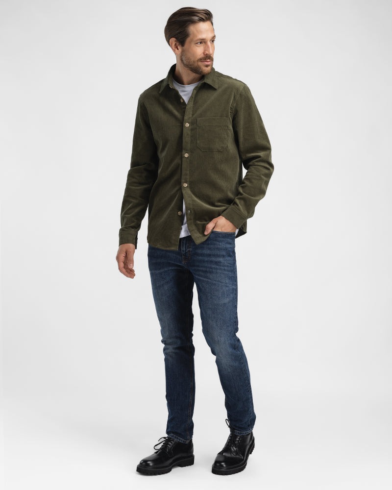 Cord Overshirt Green