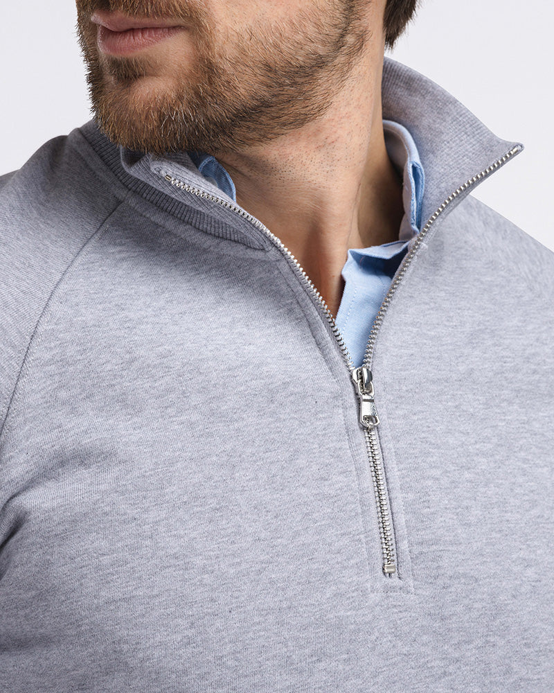 Timeless Half-Zip Grey Melange