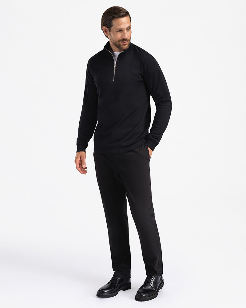 2pk Timeless Half-Zip Forest Night + Black