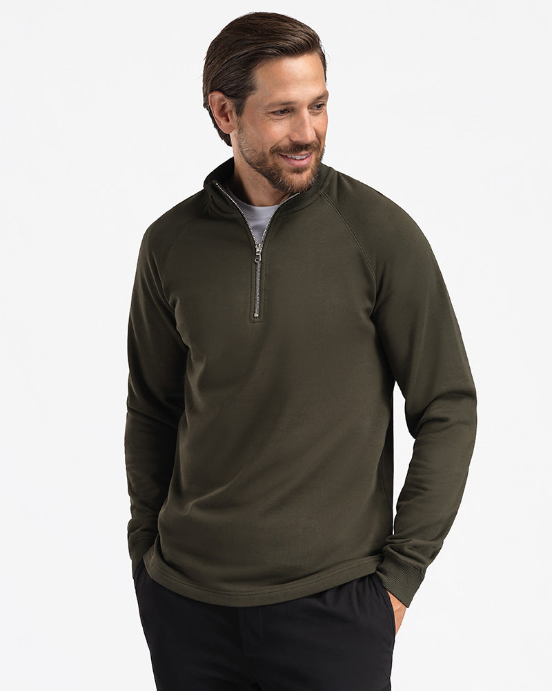 2pk Timeless Half-Zip Forest Night + Black