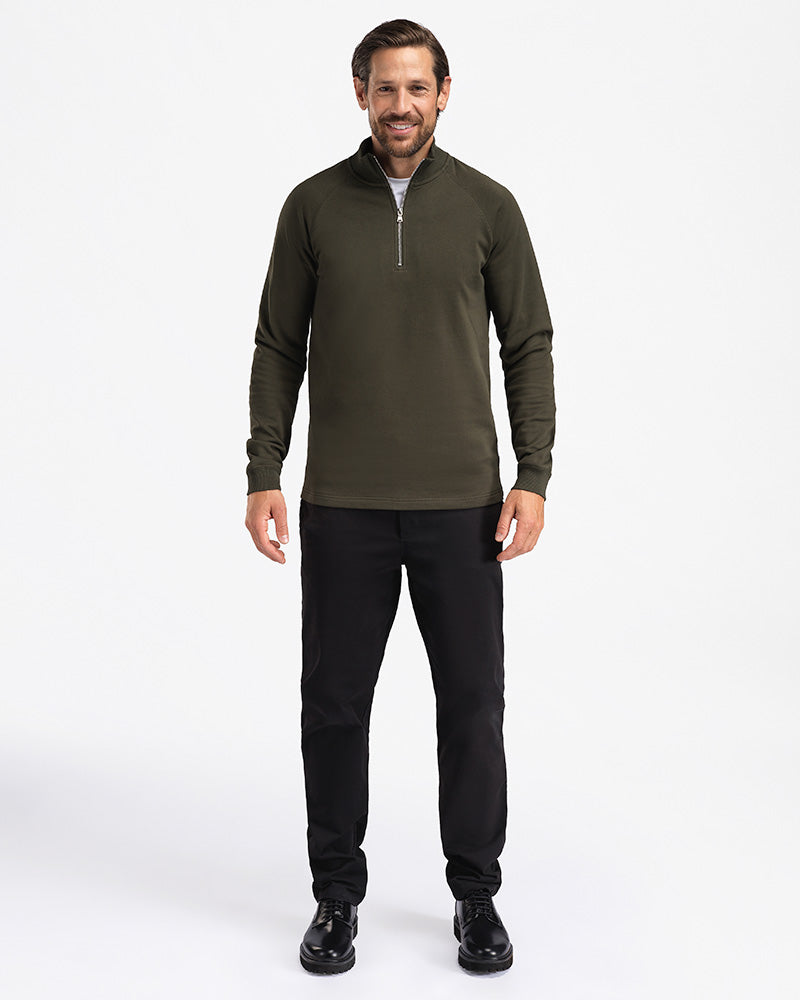 2pk Timeless Half-Zip Forest Night + Black