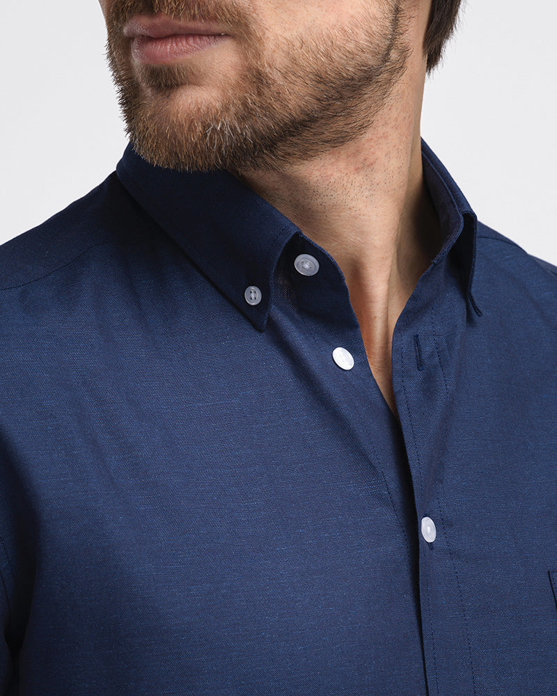 Perfect Linen Shirt Navy