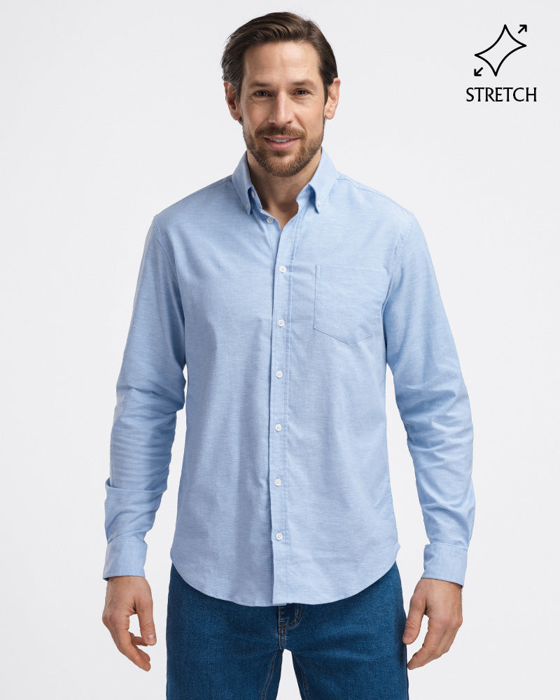 Perfect Oxford Stretch Light Blue