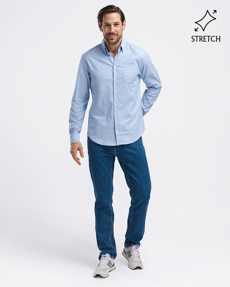 Perfect Oxford Stretch Light Blue