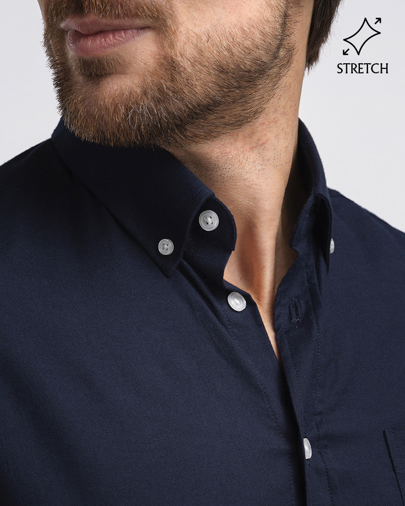 Perfect Oxford Stretch Navy