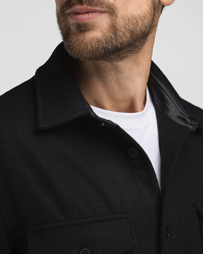 Overshirt Wool Black