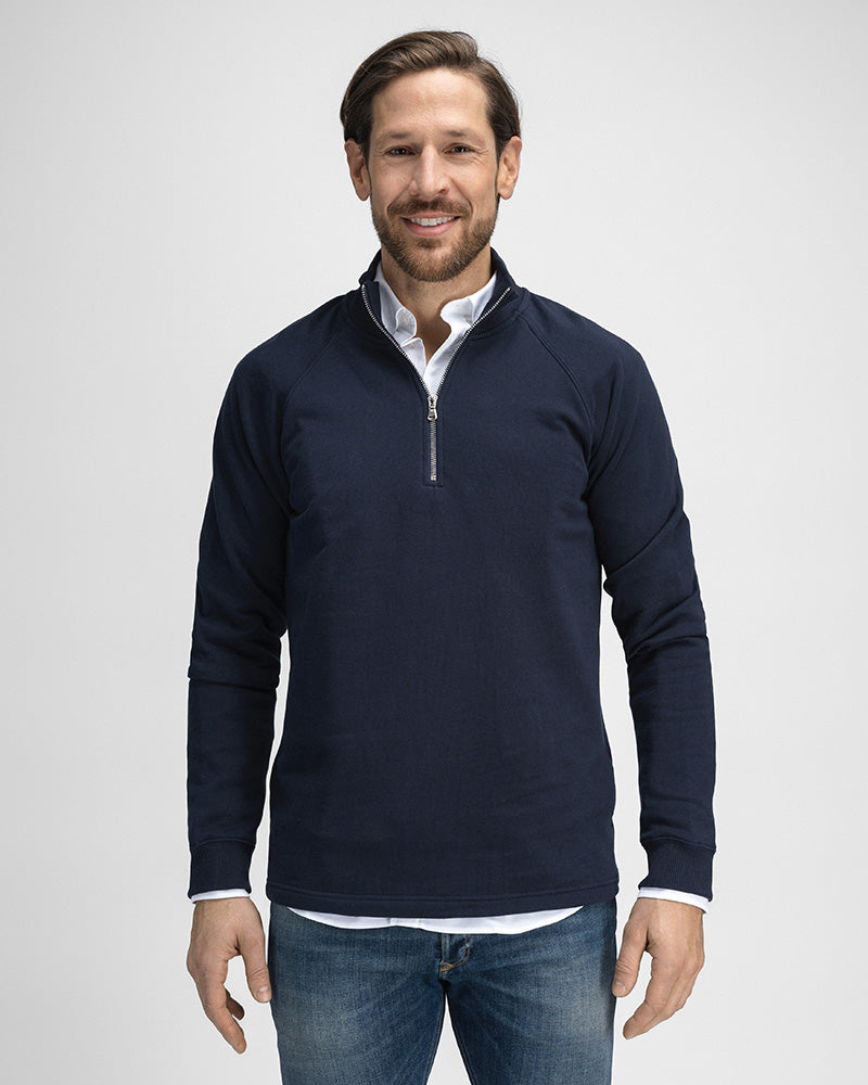 Timeless Half-Zip Navy